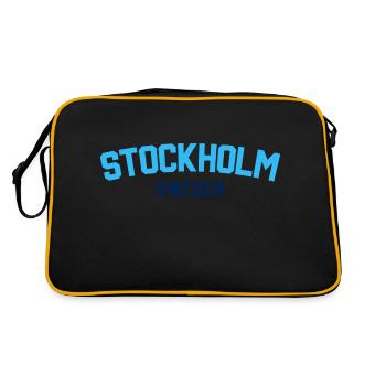 Stockholm Sweden - Retro Bag - black/gold - Back