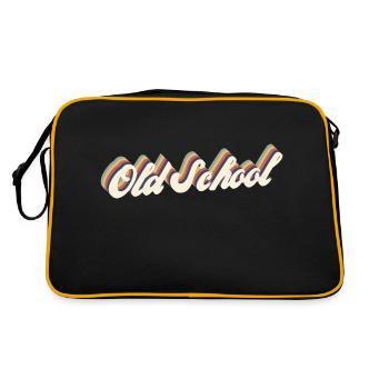 old school vintage - Sac Retro - noir/or - Dos