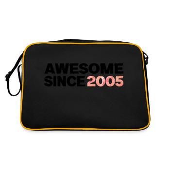 Awesome since 2005 - Retro Bag - black/gold - Back