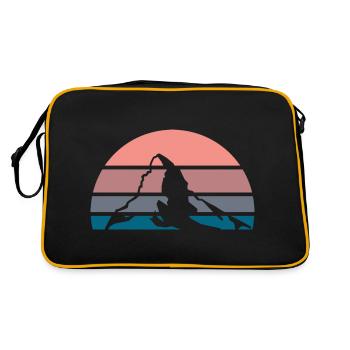 Cervin au crépuscule - Sac Retro - noir/or - Dos