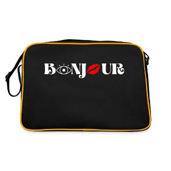 Bonjour - Sac Retro - noir/or - Dos