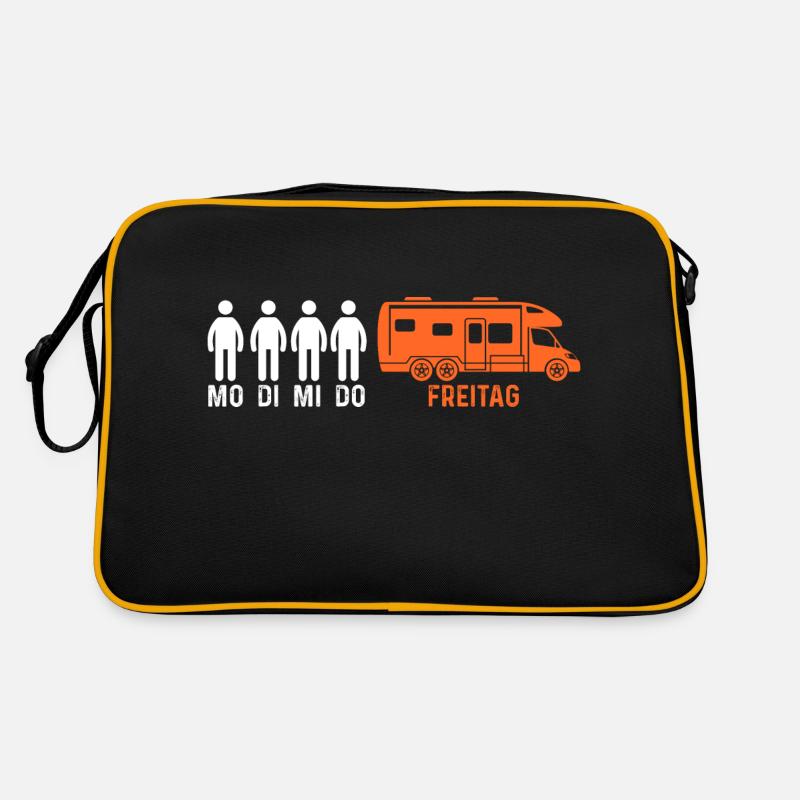 Wohnmobil Wohnwagen Camping Camper Retro Tasche
