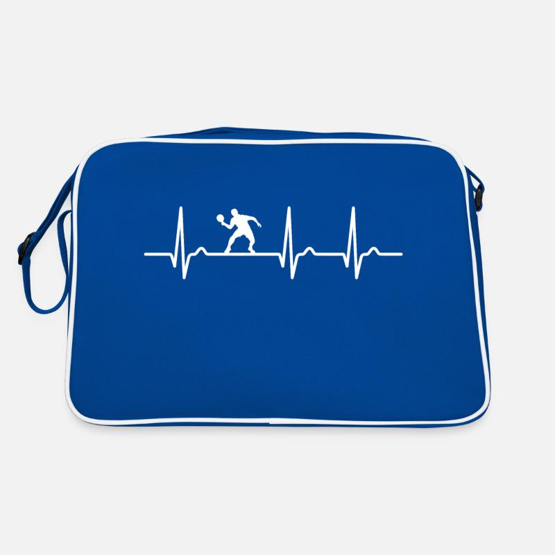 Courbe ECG - Courbe cardiaque - Pouls - Tennis de table Sac Retro
