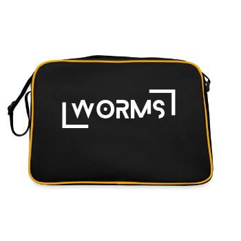 Worms - Retro Bag - black/gold - Back