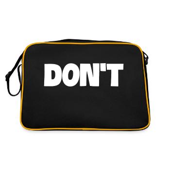 Don't Funny Joke Humor Sarcastic Humorous - Retro Bag - black/gold - Back