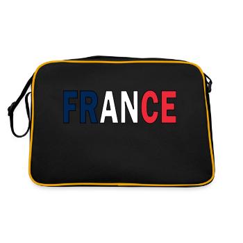 La France aux couleurs nationales - Sac Retro - noir/or - Dos