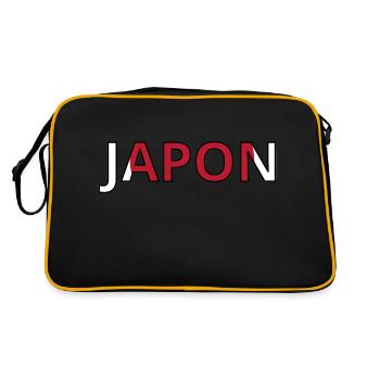 Drapeau Japon - Sac Retro - noir/or - Dos