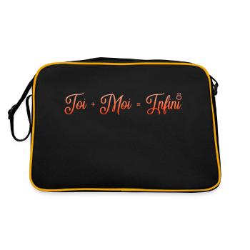 VALENTINES DAY HEART LOVE LOVE ROSE 3 - Retro Bag - black/gold - Back