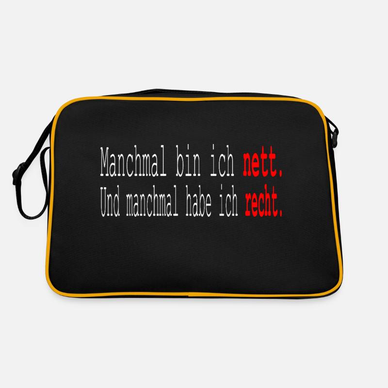 Sarkasmus Ironie Sarkastische Sprüche Retro Tasche