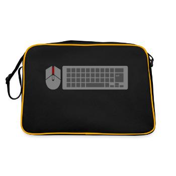 PC Gamer Souris Clavier Clavier Gaming Gaming - Sac Retro - noir/or - Dos