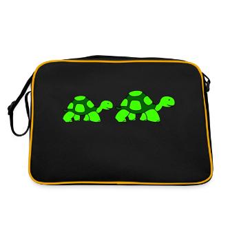 turtle family - Sac Retro - noir/or - Dos