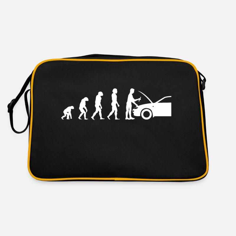 Car Mechanic Evolution Car Mechanic Workshop Retro Bag