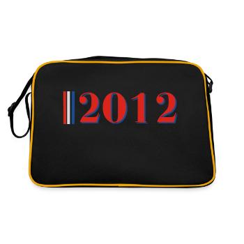 Année 2012 - Sac Retro - noir/or - Dos