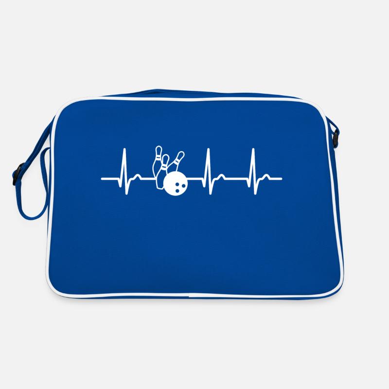 Courbe ECG - Courbe cardiaque - Pouls - Bowling Sac Retro
