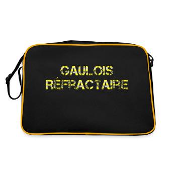 Gaulois réfractaire Gillet jaune - Sac Retro - noir/or - Dos