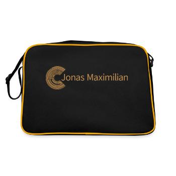 For Jonas Maximilian - Retro Bag - black/gold - Back