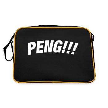 Paintball Airsoft - Retro Tasche - Schwarz/Gold - Hinten
