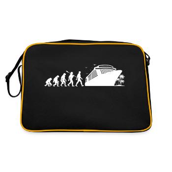 Evolution Kreuzfahrt - Schiffsreise - Urlaub - Retro Tasche - Schwarz/Gold - Hinten