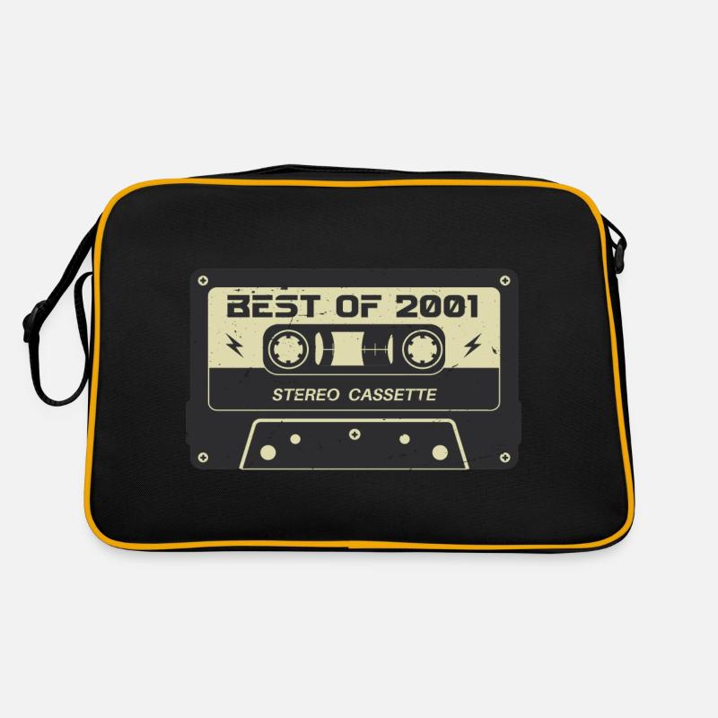Cassette rétro 2001 millésime 2001 anniversaire 2001 Sac Retro