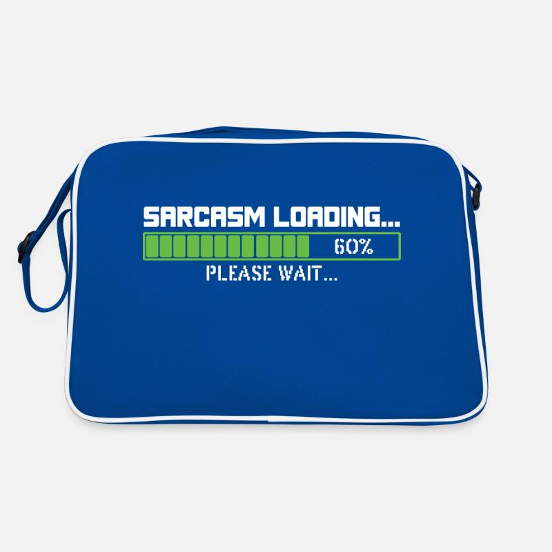 Sarcasm loading please wait Retro Bag
