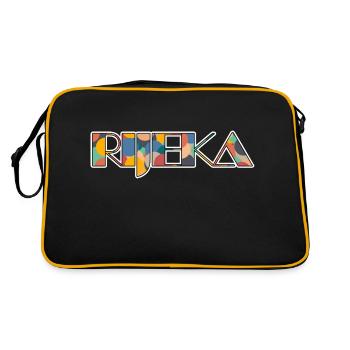 Rijeka Retro Pop Typography - Retro Bag - black/gold - Back