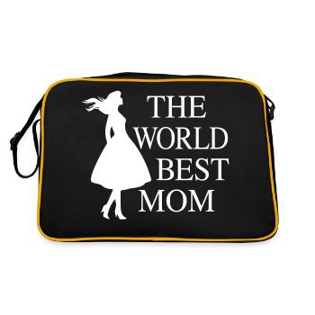The World Best Mom - the gift idea - Retro Bag - black/gold - Back