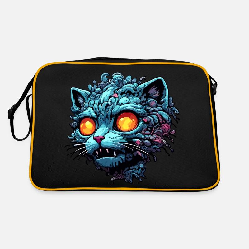 Cool Cat / Funny / Animal / Pet / Crazy Retro Bag