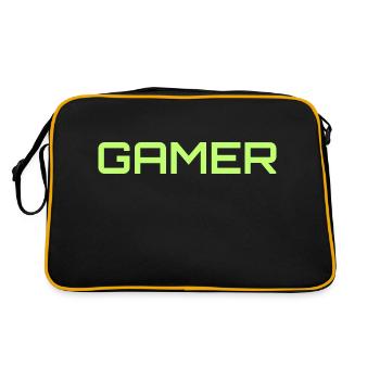 Vert Gamer - Sac Retro - noir/or - Dos