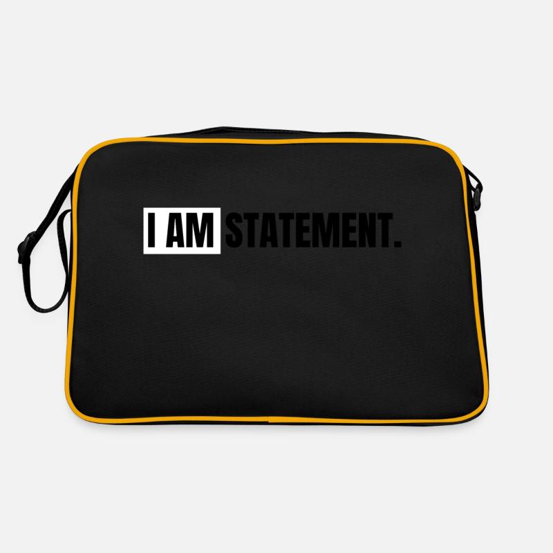 I AM STATEMENT SCHWARZ 10 x 5 cm Retro Tasche