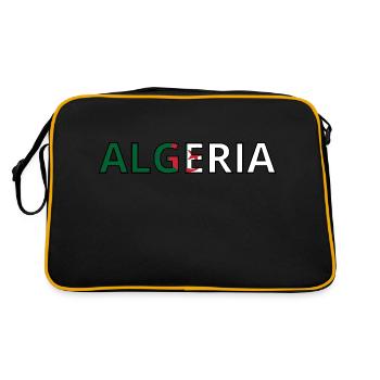 Drapeau Algeria - Sac Retro - noir/or - Dos