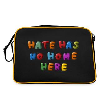 La haine n’a pas sa place ici - Sac Retro - noir/or - Dos