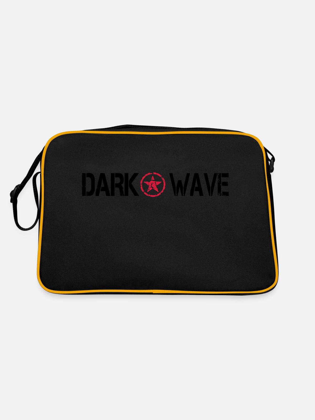 darkwave - Sac Retro - noir/or - Dos