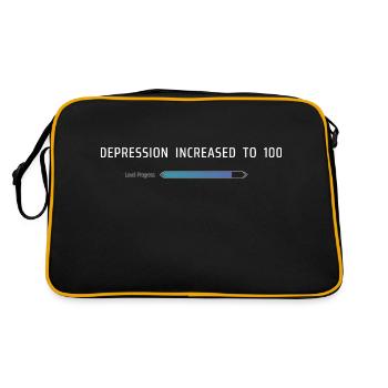 Dépression augmentée à 100 - Sac Retro - noir/or - Dos