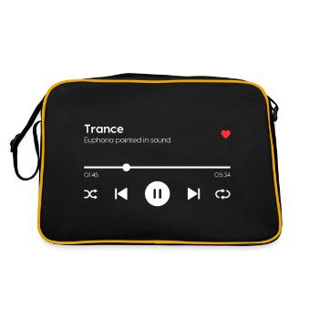 Trance - Retro Bag - black/gold - Back