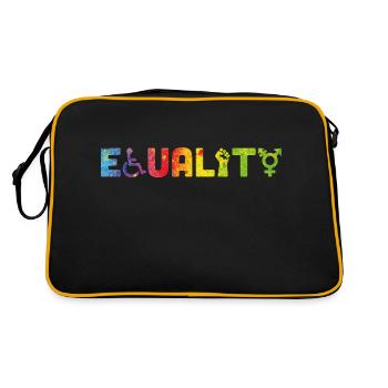 Equality - Retro Bag - black/gold - Back