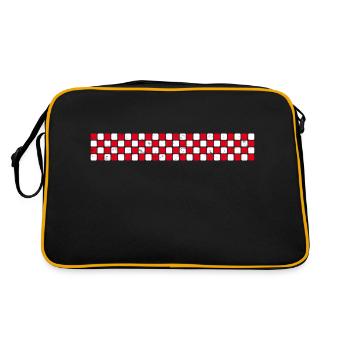 Noord-Brabant Style Streifen - Retro Tasche - Schwarz/Gold - Hinten