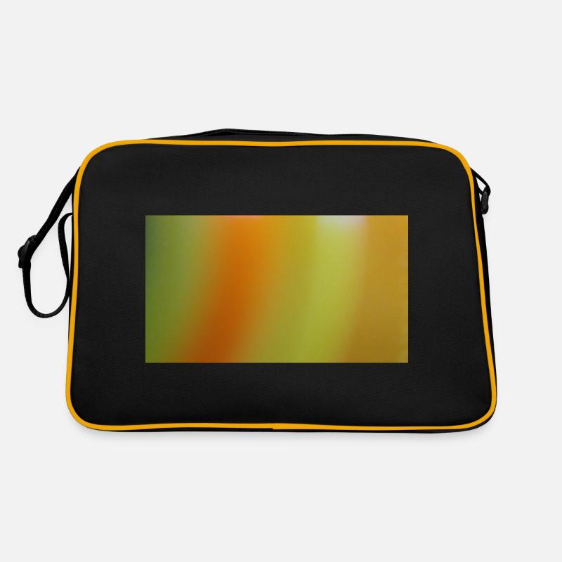 Shine110 - Retro Tasche - Schwarz/Gold