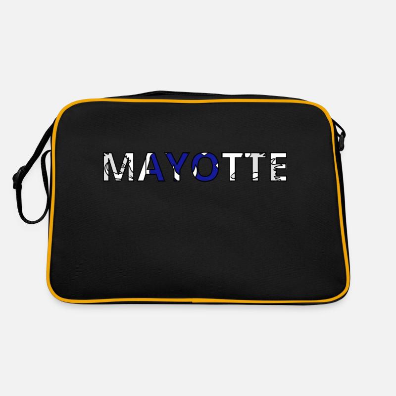 Mayotte-Flagge Retro Tasche