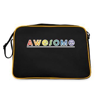 superbe chemise noire arc-en-ciel - Sac Retro - noir/or - Dos