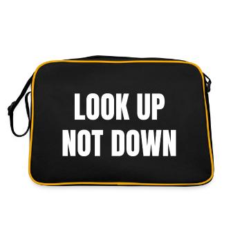 Look Up Not Down - Retro Bag - black/gold - Back