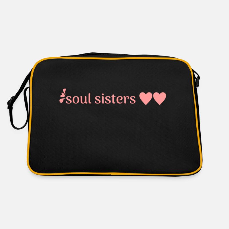 Freunde - Retro Tasche - Schwarz/Gold