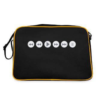 Listen - Retro Bag - black/gold - Back