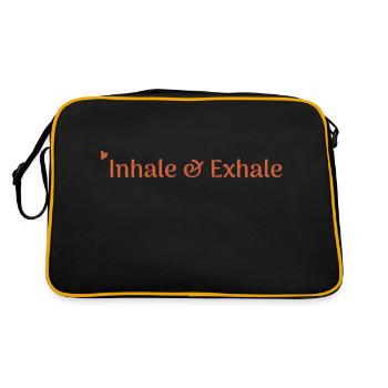 Inhale & Exhale - Retro Bag - black/gold - Back