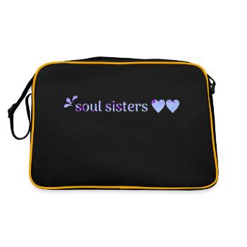 soul sisters - Retro Tasche - Schwarz/Gold - Hinten