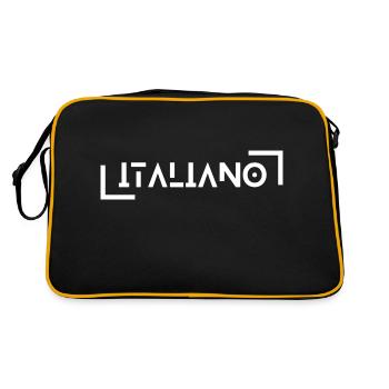 Italiano Italia Italie Italien Bella Vita - Sac Retro - noir/or - Dos