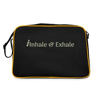 Inhale & Exhale - Retro Bag - black/gold - Back