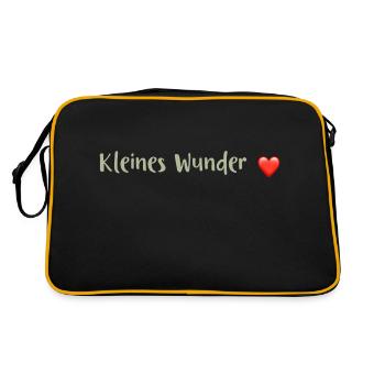 Grossesse - Dictons pour bébés - Sac Retro - noir/or - Dos