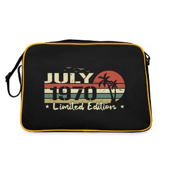 July 54th Anniversary Vintage Born 1970's Vibe - Retro Bag - black/gold - Back