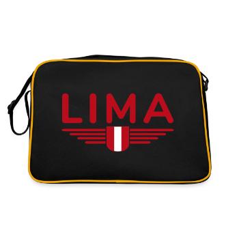 Lima Design – Découvrez la capitale du Pérou - Sac Retro - noir/or - Dos
