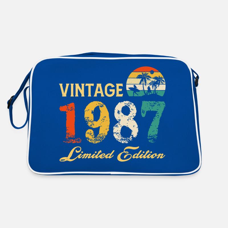Vintage 1987 Edition Limitée Made In 1987 Anniversaire Sac Retro